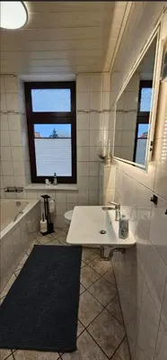 Ein Badezimmer in der Unterkunft FeWo Rügenblick