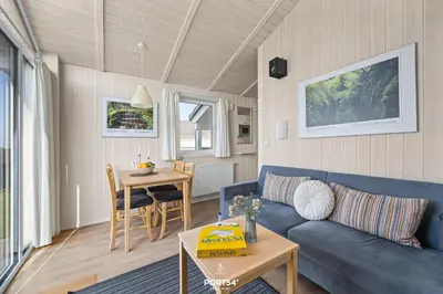 Ein Sitzbereich in der Unterkunft Ferienhaus Platzhirsch - Sankt Andreasberg im Harz