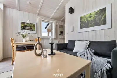 Ein Sitzbereich in der Unterkunft Ferienhaus Panoramablick 37 - Sankt Andreasberg im Harz
