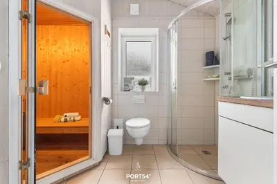 Ein Badezimmer in der Unterkunft Ferienhaus Panoramablick 29 - Sankt Andreasberg im Harz