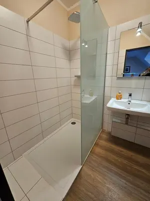 Ein Badezimmer in der Unterkunft Hotel Zur Schmiede