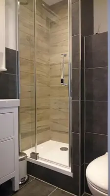 Ein Badezimmer in der Unterkunft Basislager Altenau 11 Stock