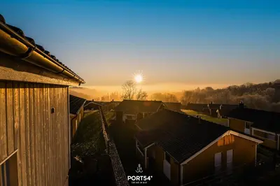 Blick auf den Sonnenuntergang/Sonnenaufgang von des Ferienhauses aus oder aus der Nähe