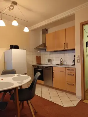 Küche/Küchenzeile in der Unterkunft Apartment Morgengruß - Pool & Sauna