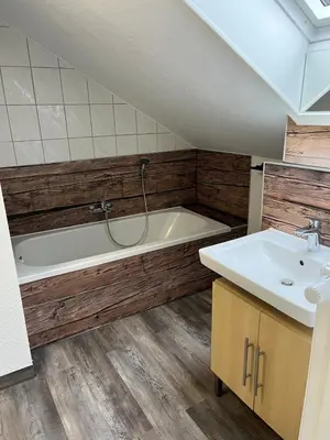 Ein Badezimmer in der Unterkunft Harzhaus Altenau - Wohnung 3