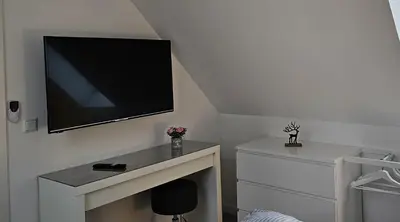 TV/Unterhaltungsangebot in der Unterkunft Haus Ilse Wohnung 9