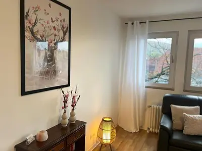 Ein Sitzbereich in der Unterkunft Stillvolle & komfortable Ferienwohnung im Zentrum