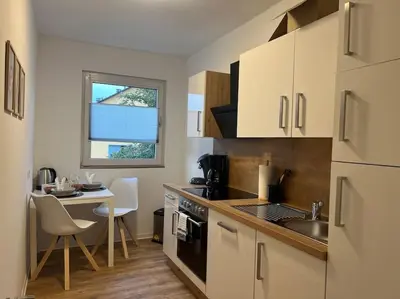 Küche/Küchenzeile in der Unterkunft Stillvolle & komfortable Ferienwohnung im Zentrum