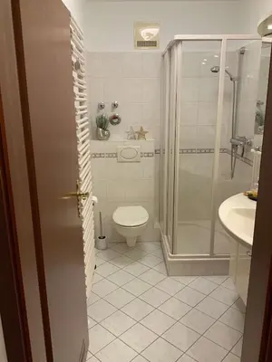 Ein Badezimmer in der Unterkunft Ferienwohnung Traum an der Radau
