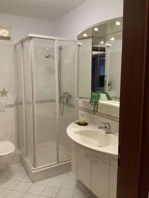 Ein Badezimmer in der Unterkunft Ferienwohnung Traum an der Radau