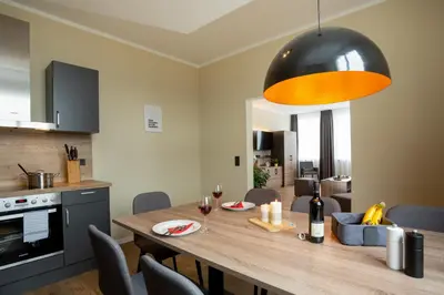 Küche/Küchenzeile in der Unterkunft Lieblingsquartier Wohnung 1