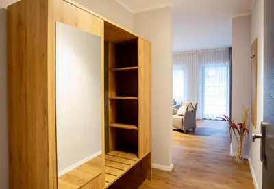 Ein Sitzbereich in der Unterkunft Chalet Bergzeit 4