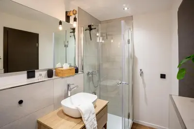 Ein Badezimmer in der Unterkunft Chalet Bergzeit 4