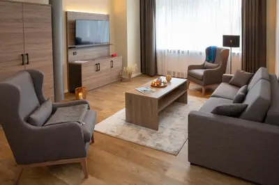 Ein Sitzbereich in der Unterkunft Lieblingsquartier - Wohnung 3