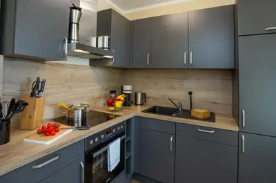 Küche/Küchenzeile in der Unterkunft Lieblingsquartier - Wohnung 5