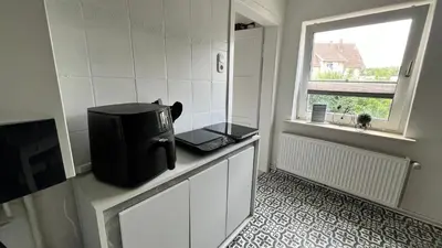 Küche/Küchenzeile in der Unterkunft Ferienwohnung Harzgebirge