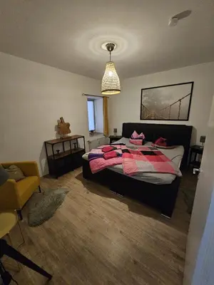 Ein Bett oder Betten in einem Zimmer der Unterkunft Fewo's Ahrend