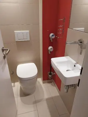 Ein Badezimmer in der Unterkunft Suite Rübezahl