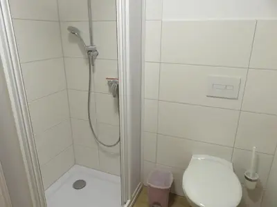 Ein Badezimmer in der Unterkunft Ferienhaus Diana in Thale OT Altenbrak