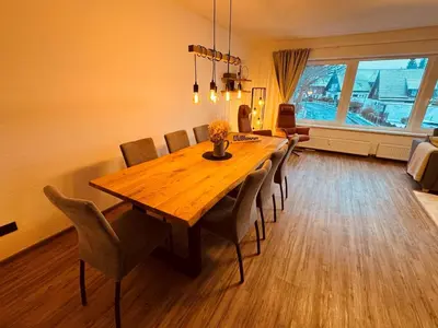 Ein Sitzbereich in der Unterkunft Baude IV