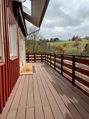 Ein Balkon oder eine Terrasse in der Unterkunft Harzhaus Altenau - Wohnung 2