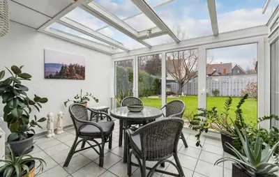 Ein Balkon oder eine Terrasse in der Unterkunft Pet Friendly Home In Bad Harzburg