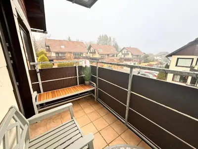 Ein Balkon oder eine Terrasse in der Unterkunft Brauni City Apartment