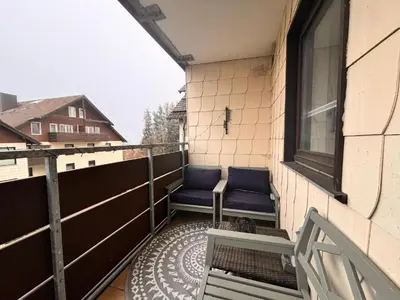 Ein Balkon oder eine Terrasse in der Unterkunft Brauni City Apartment