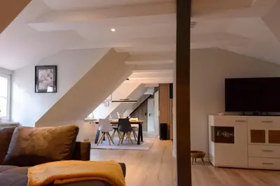TV/Unterhaltungsangebot in der Unterkunft Ferienwohnung Domschatz