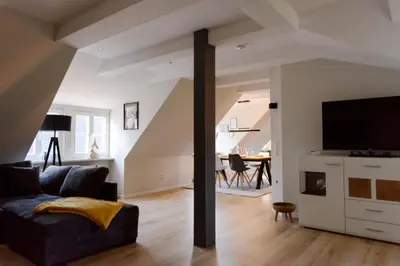 TV/Unterhaltungsangebot in der Unterkunft Ferienwohnung Domschatz