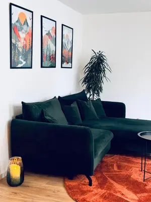 Ein Sitzbereich in der Unterkunft Harzheimat-Goslar Ferienwohnung