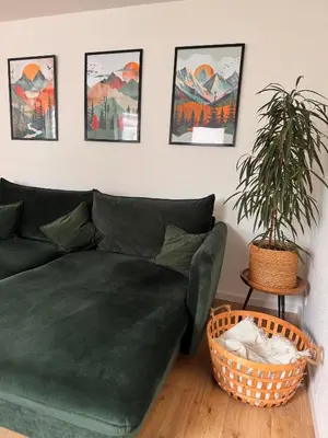 Ein Sitzbereich in der Unterkunft Harzheimat-Goslar Ferienwohnung