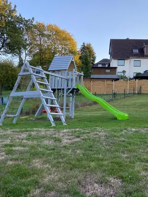 Ein Kinderspielbereich in der Unterkunft Ferienwohnung Busch 2