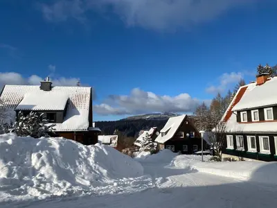 Schlesierweg-Apartments im Winter