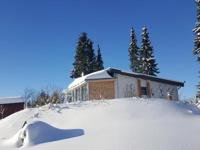 Blockhaus Kik im Harz im Winter