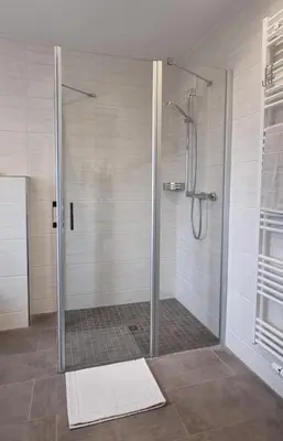 Ein Badezimmer in der Unterkunft Ferienwohnung Hanenthorp