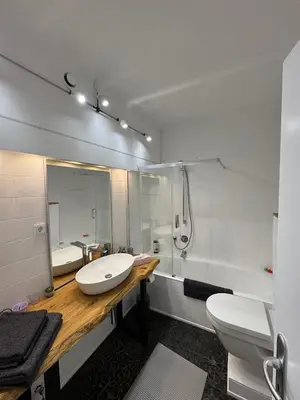 Ein Badezimmer in der Unterkunft Apartment Bellevue Bad Harzburg