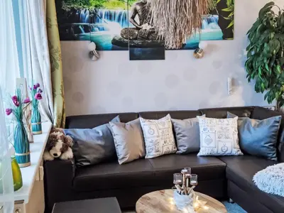 Ein Sitzbereich in der Unterkunft Apartment Bocksbergperle 3 by Interhome