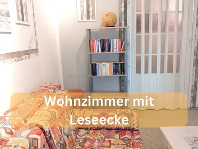 Die Bibliothek in der Ferienwohnung