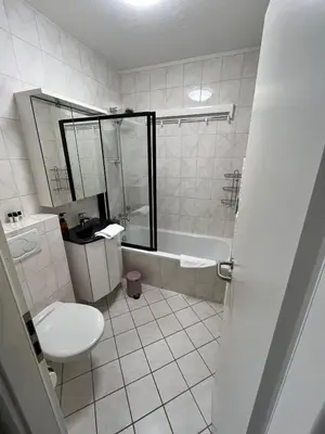 Ein Badezimmer in der Unterkunft Terrassenhaus 614 u 615 Panoramic Hohegeiß