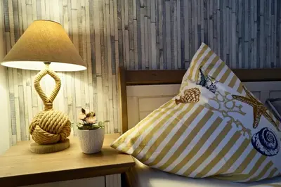 Ein Bett oder Betten in einem Zimmer der Unterkunft Herzstück