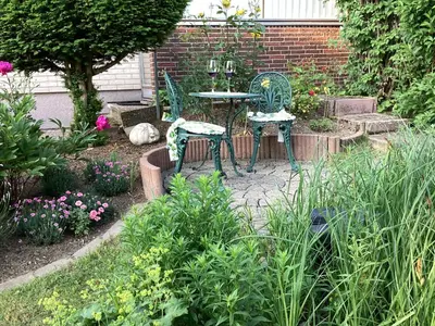 Ein Garten an der Unterkunft Ferienwohnung Krapohl