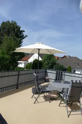 Ein allgemeiner Bergblick oder ein Berglick von der Ferienwohnung aus