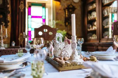 Essen in der Villa oder in der Nähe