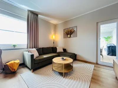 Ein Sitzbereich in der Unterkunft Harzburg-Living Wohnung Goethe`s Panorama