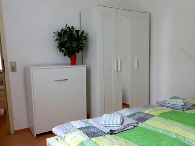 Ein Bett oder Betten in einem Zimmer der Unterkunft Ferienwohnung Fessel