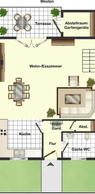 Grundriss der Unterkunft Waldstück