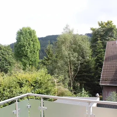 Ein allgemeiner Bergblick oder ein Berglick von der Ferienwohnung aus