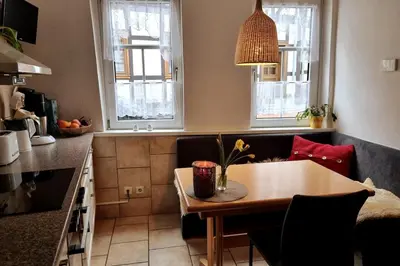 Küche/Küchenzeile in der Unterkunft Ferienhaus Inge