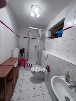 Ein Badezimmer in der Unterkunft Ferienwohnung Steinpilz